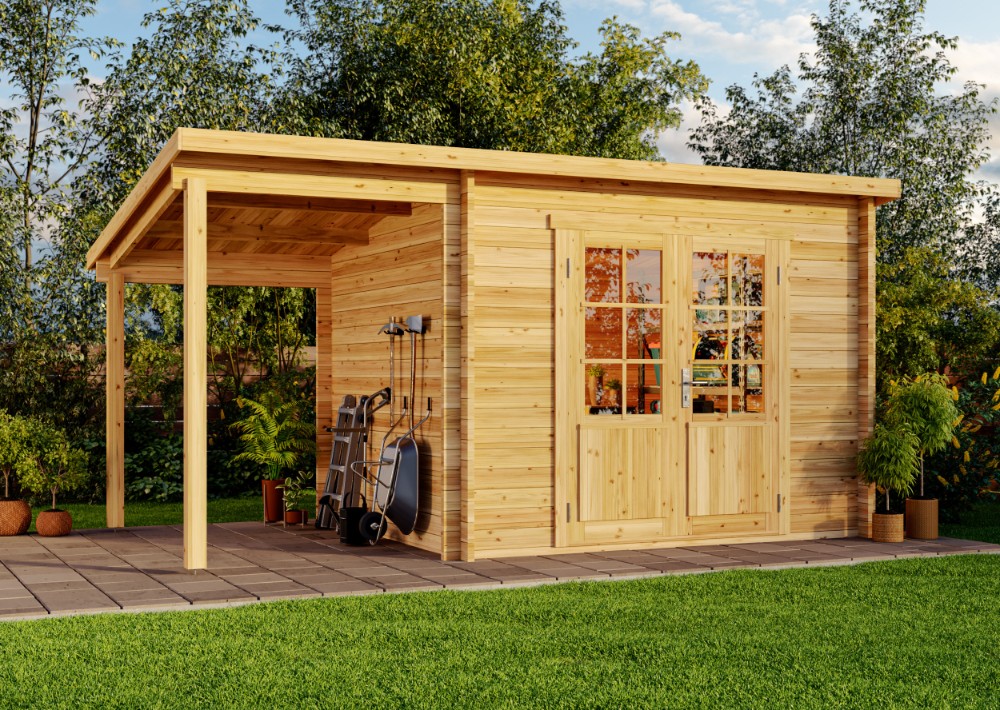 15% Discount! Pultdach Holz-Gartenhaus Maria mit Schleppdach 5x3m Unkategorisiert online kaufen 15% Discount! Pultdach Holz-Gartenhaus Maria mit Schleppdach 5x3m Unkategorisiert online kaufen