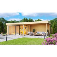 26% billiger ! Fjordholz Gartenhaus Alu Concept 44 A mit Anbau Unkategorisiert online kaufen