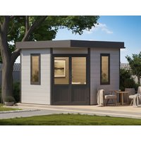 26% billiger ! WPC 5-Eck Gartenhaus Modell Style Classic 9m² Unkategorisiert online kaufen