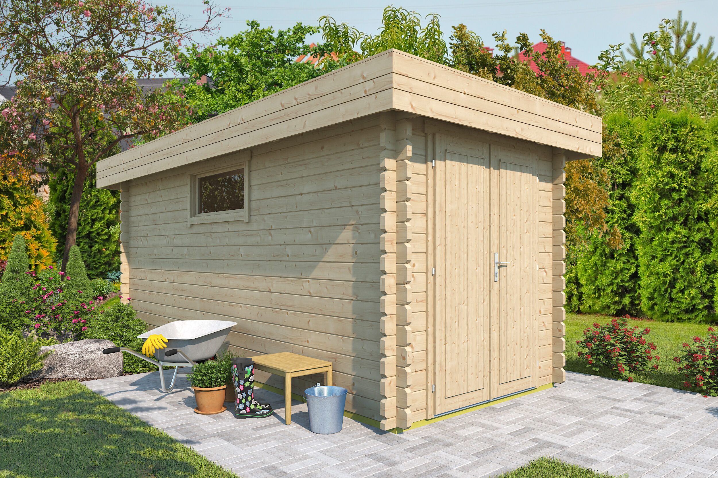 26% sparen! 5 × 2 m | Holzgartenhaus aus Fichte Rob 28 C | Flachdach | modern Unkategorisiert online kaufen 26% sparen! 5 × 2 m | Holzgartenhaus aus Fichte Rob 28 C | Flachdach | modern Unkategorisiert online kaufen