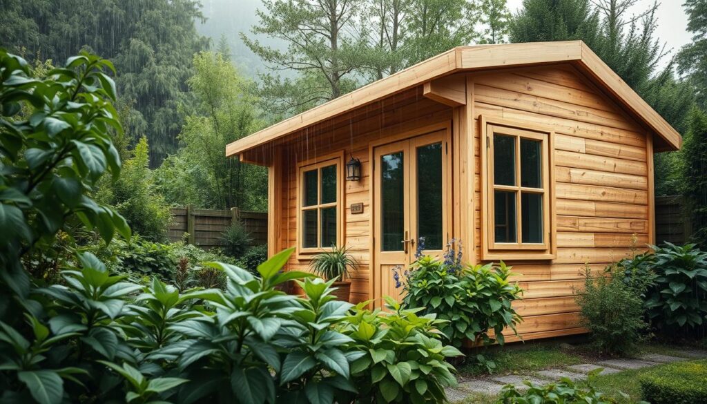 Fjordholz Gartenhaus Widerstandsfähigkeit