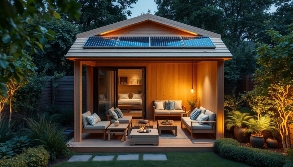 Moderne Zusatzausstattung für Holzgartenhäuser Moderne Zusatzausstattung für Holzgartenhäuser
