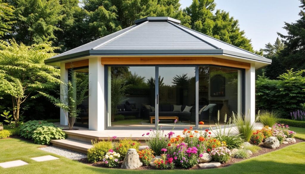 Modernes fünfeckiges Gartenhaus Design