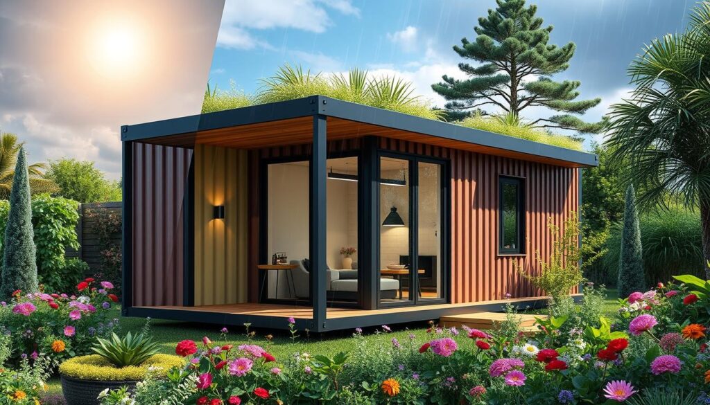 Containerhaus Wetterbeständigkeit