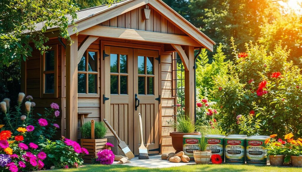 Gartenhaus Pflege und Holzschutz