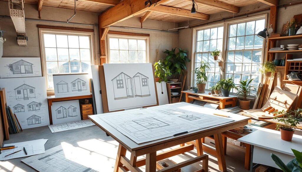 Gartenhausfabrik Planungsphase