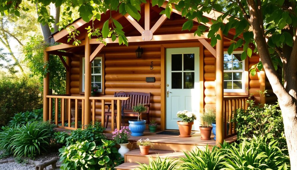 Holz-Gartenhaus Vermietung Einnahmequelle