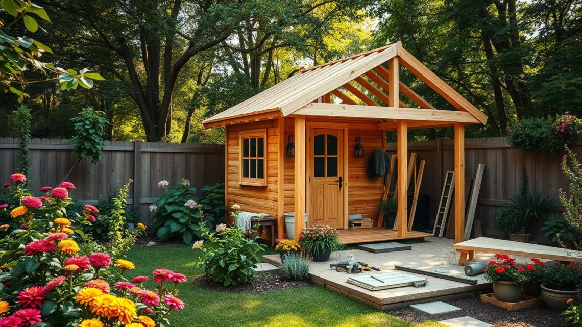 Holz-Gartenhaus selbst bauen – Schritt für Schritt
