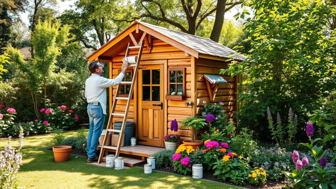 Gartenhaus streichen: So gelingt der perfekte Anstrich