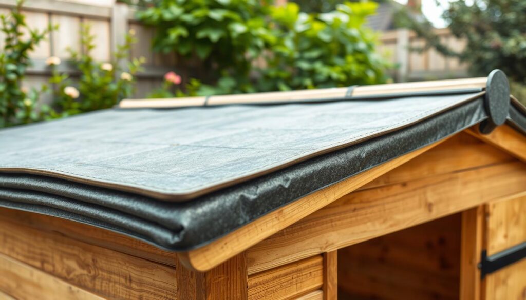 Dachabdichtung für Gartenhaus