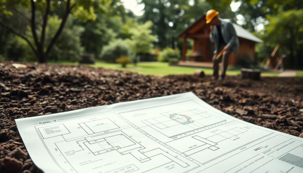 Planung und Vorbereitung der Fundamentarbeiten