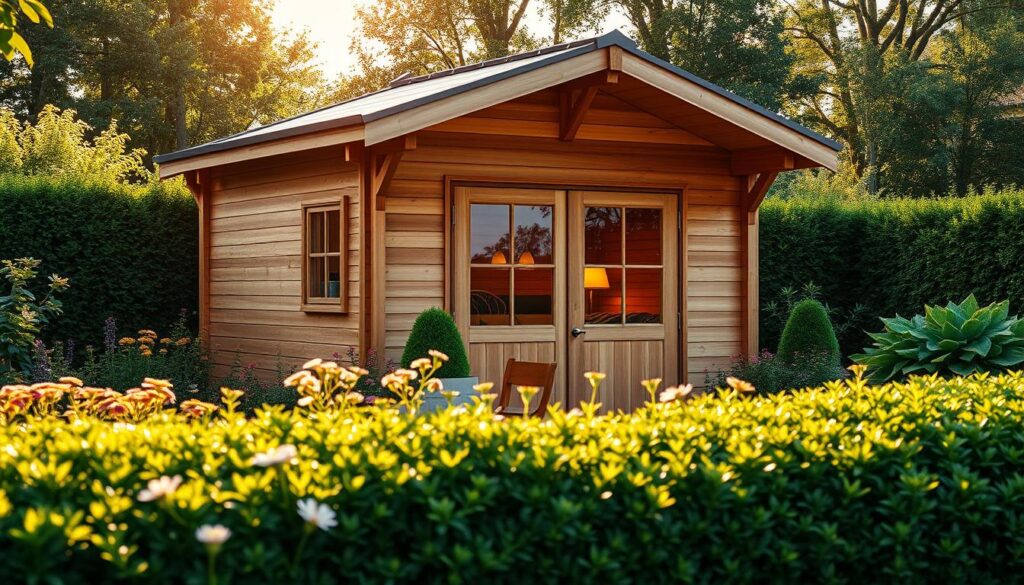 Wandstärke Gartenhaus