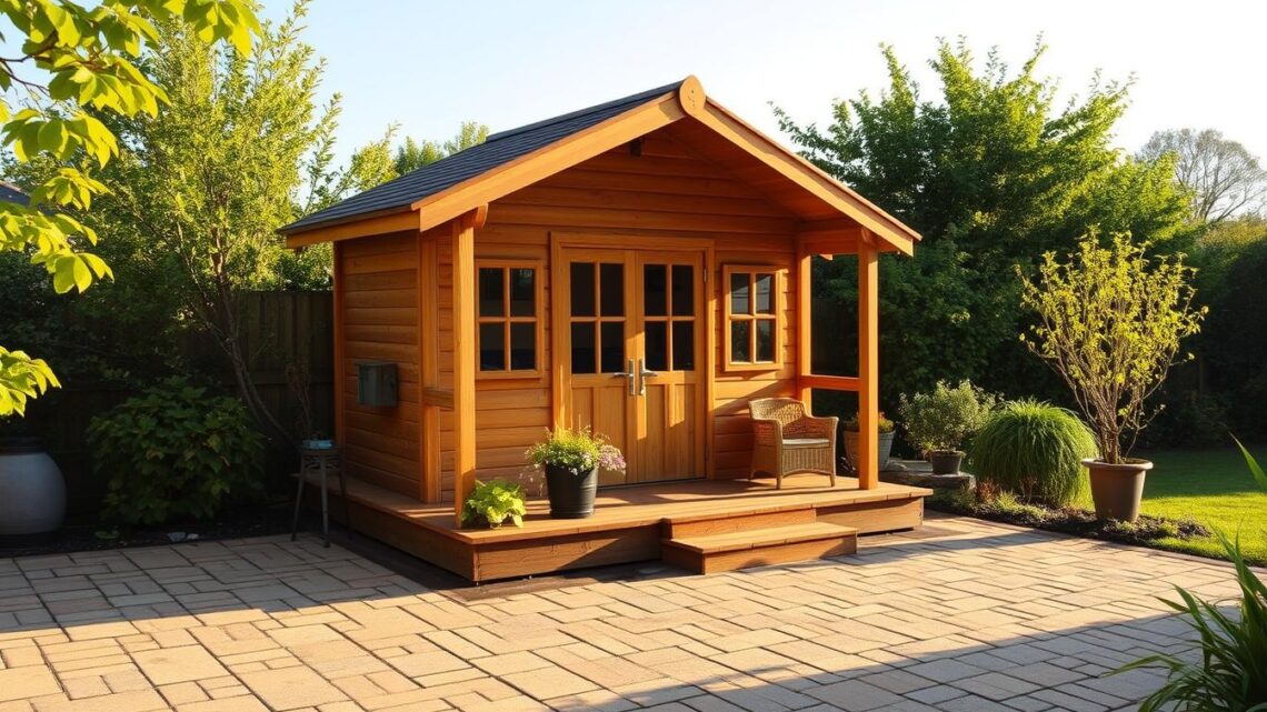 Kann man ein Gartenhaus auf Pflastersteinen bauen?