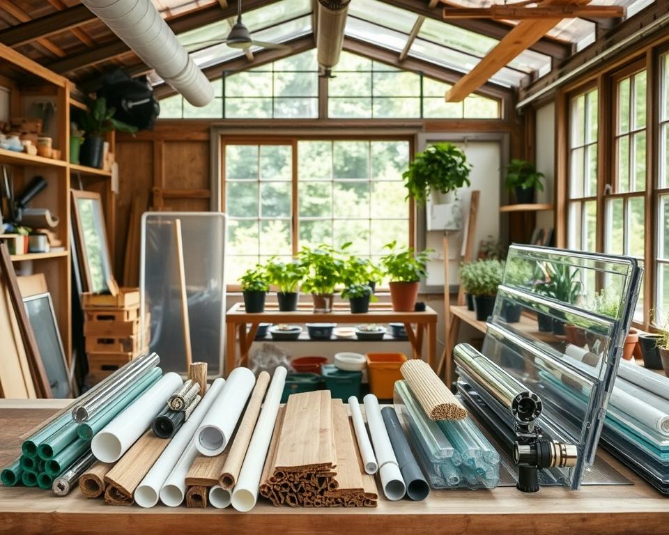 DIY Gewächshausmaterial Auswahl