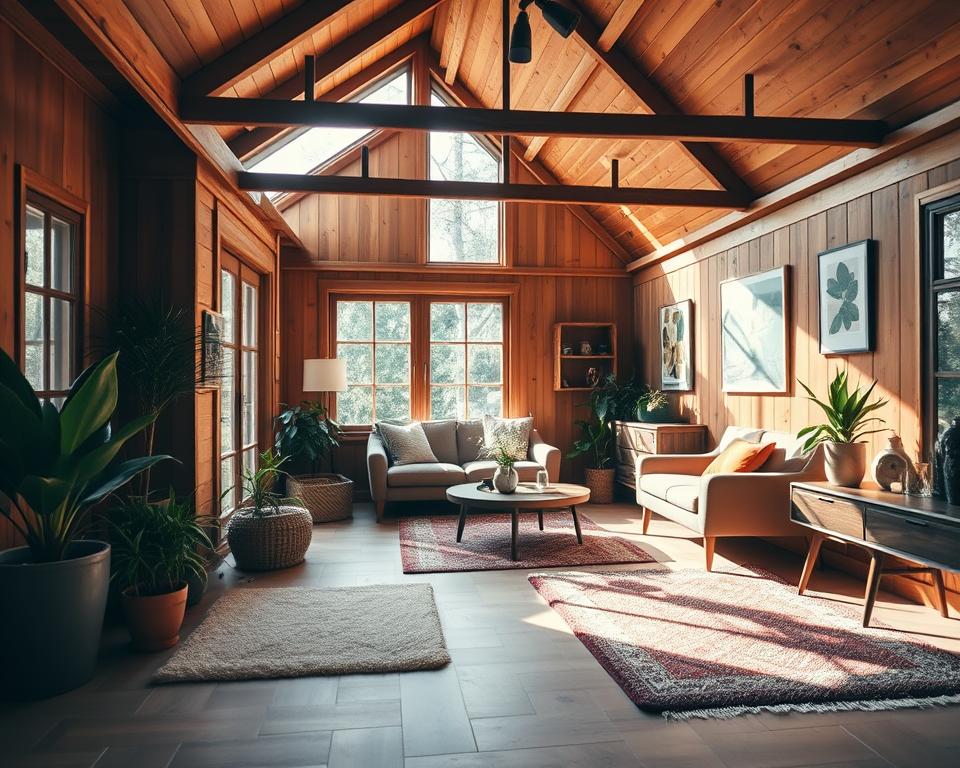 Farben und Bodenbeläge im Gartenhaus