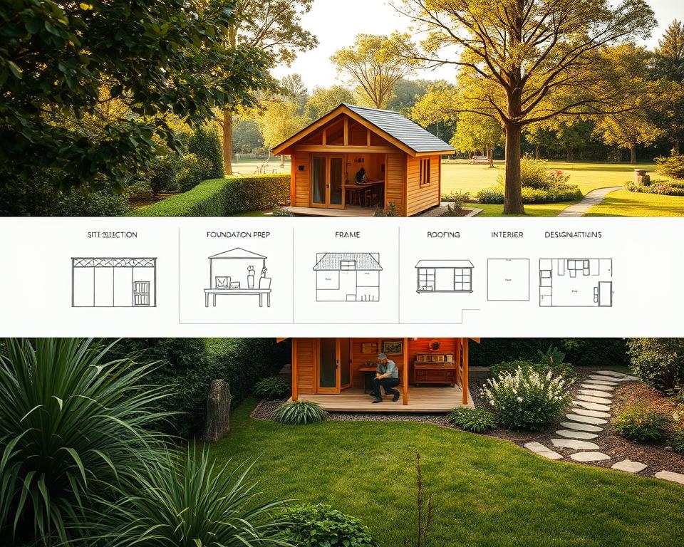 Gartenhaus-Projekt planen Schritte