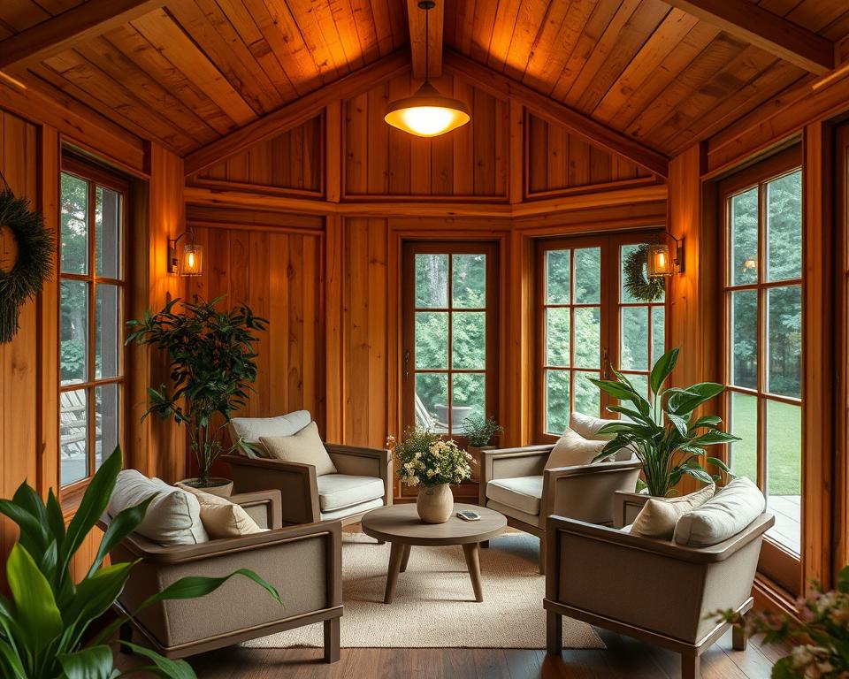 Innenbeleuchtung im Gartenhaus