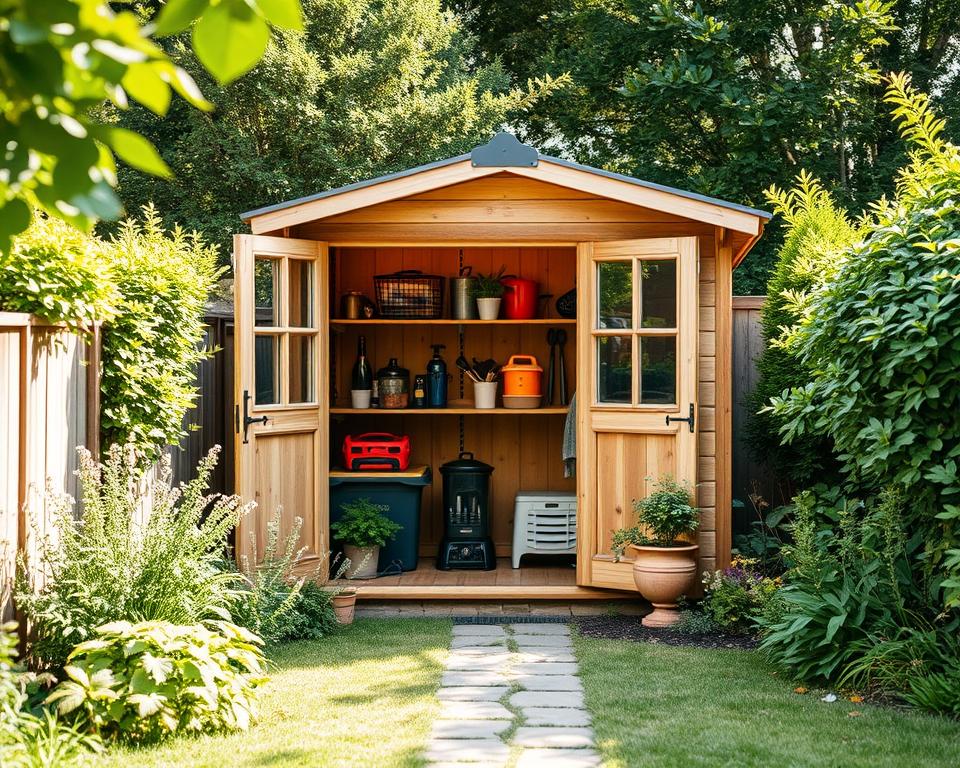 Platzsparende Lösungen Gartenhaus