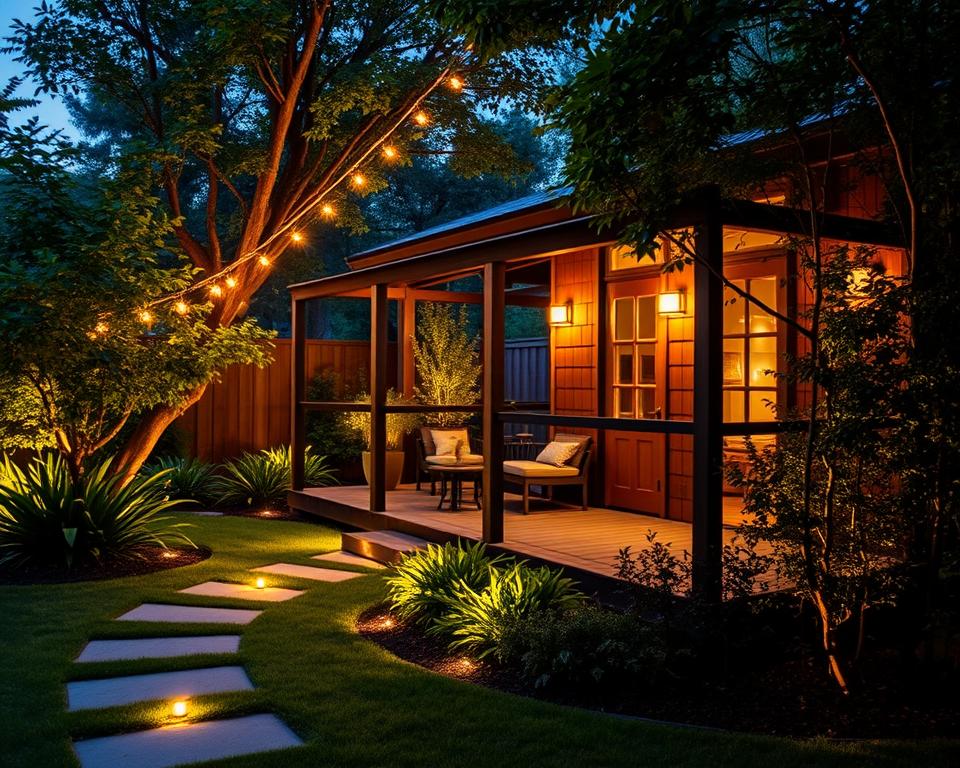 Smart Home Lichtsteuerung im Gartenhaus