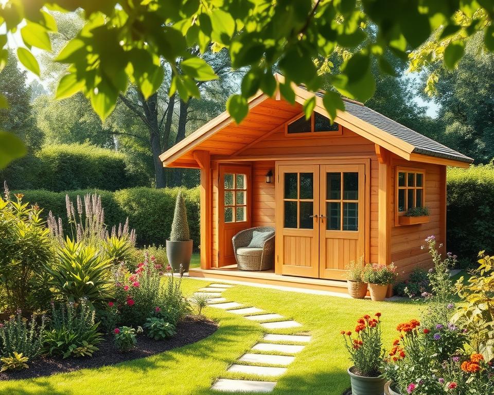 Gartenhaus Gestaltung Anbau