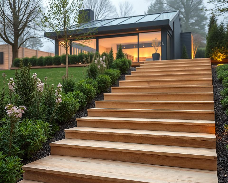 Moderne Gartentreppe Design Inspiration