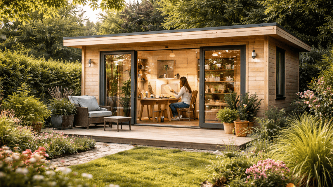 Das Gartenatelier: Wenn ein kleines Gartenhaus zum kreativen Rückzugsort wird