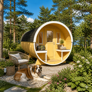 26% sparen! 5 × 4 m | Camping Fass 480 | winterfest | Terrasse