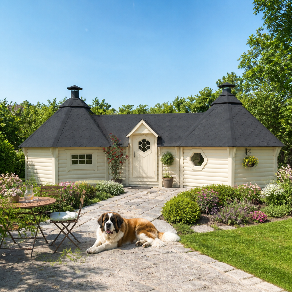 26% sparen! 12 × 6 m | aus Fichte Doppelkota Just 22 m²
