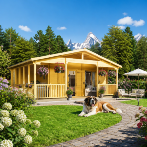 26% sparen! 8 × 6 m | aus Fichte Freizeithaus Glostrup 44 | winterfest Unkategorisiert online kaufen