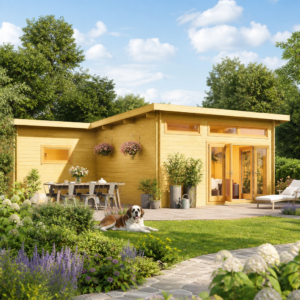 26% sparen! Holzgartenhaus aus Fichte Harbord 70 | winterfest | Pultdach | modern Unkategorisiert online kaufen