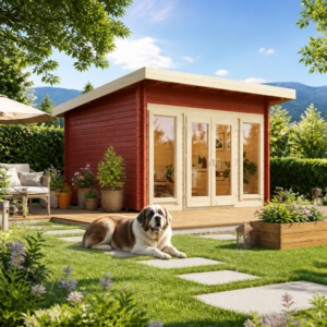 26% sparen! Holzgartenhaus aus Fichte John 44 | winterfest | Pultdach Unkategorisiert online kaufen