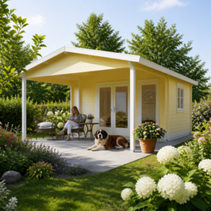 26% sparen! Holzgartenhaus Julia 44 B | winterfest | Satteldach | klassisch Unkategorisiert online kaufen