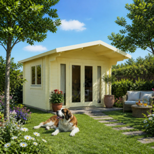 26% sparen! Holzgartenhaus aus Fichte Kim 70 A | winterfest | Satteldach | klassisch Unkategorisiert online kaufen