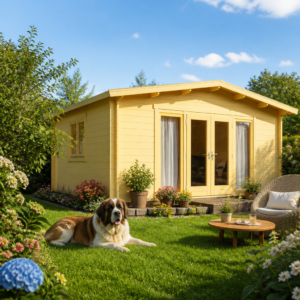 26% sparen! 6 × 5 m | Holzgartenhaus aus Fichte Kim 70 H | winterfest | Satteldach | klassisch Unkategorisiert online kaufen