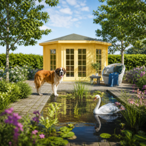 26% sparen! 3 × 3 m | Holzgartenhaus Leon 40 D | winterfest Unkategorisiert online kaufen