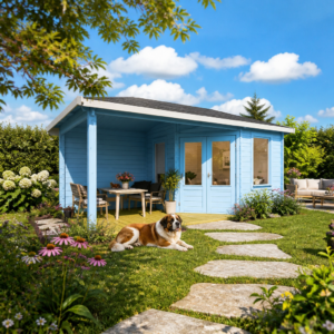 26% sparen! Holzgartenhaus aus Fichte Lisa 44 D Klassik | winterfest | Terrasse Unkategorisiert online kaufen