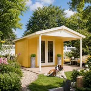 26% sparen! 3 × 2 m | Holzgartenhaus Luise 40 A | winterfest | Satteldach | klassisch