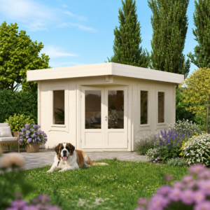 26% sparen! 5 × 3 m | Holzgartenhaus aus Fichte Nora 44 B Klassik | winterfest | modern Unkategorisiert online kaufen