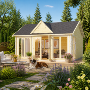 26% sparen! 6 × 4 m | Holzgartenhaus aus Fichte Teehaus Wakefield 44 | winterfest | klassisch Unkategorisiert online kaufen