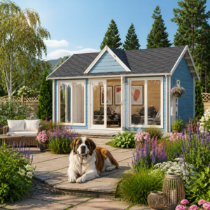 26% sparen! 5 × 4 m | Holzgartenhaus aus Fichte Teehaus Wakefield 70 | winterfest | klassisch Unkategorisiert online kaufen