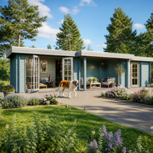26% sparen! Holzgartenhaus Yuna 70 B | winterfest | Flachdach | modern Unkategorisiert online kaufen