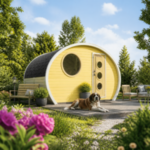 26% sparen! 6 × 4 m | Ovales Camping Fass Frodo 195 | winterfest