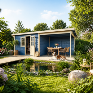 26% sparen! 7 × 3 m | aus Fichte Pultdach Holzgartenhaus Ezra 4J | Schleppdach | klassisch Unkategorisiert online kaufen