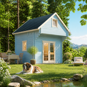 26% sparen! aus Fichte Satteldach Holzgartenhaus Ontario 44 | 2 Etagen | Schlafboden | winterfest Unkategorisiert online kaufen