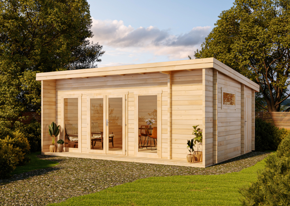 23% Discount! Holz-Gartenhaus Modell Carla-70 ISO 6x5m