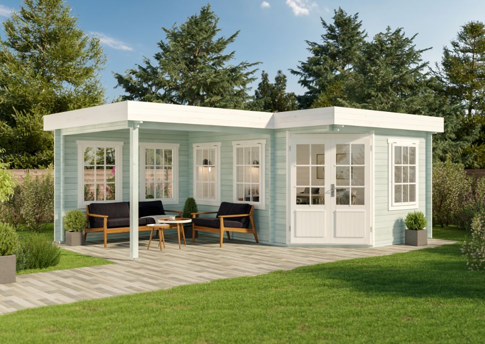 16% Discount! 5-Eck Holz-Gartenhaus Pepe 6x4m