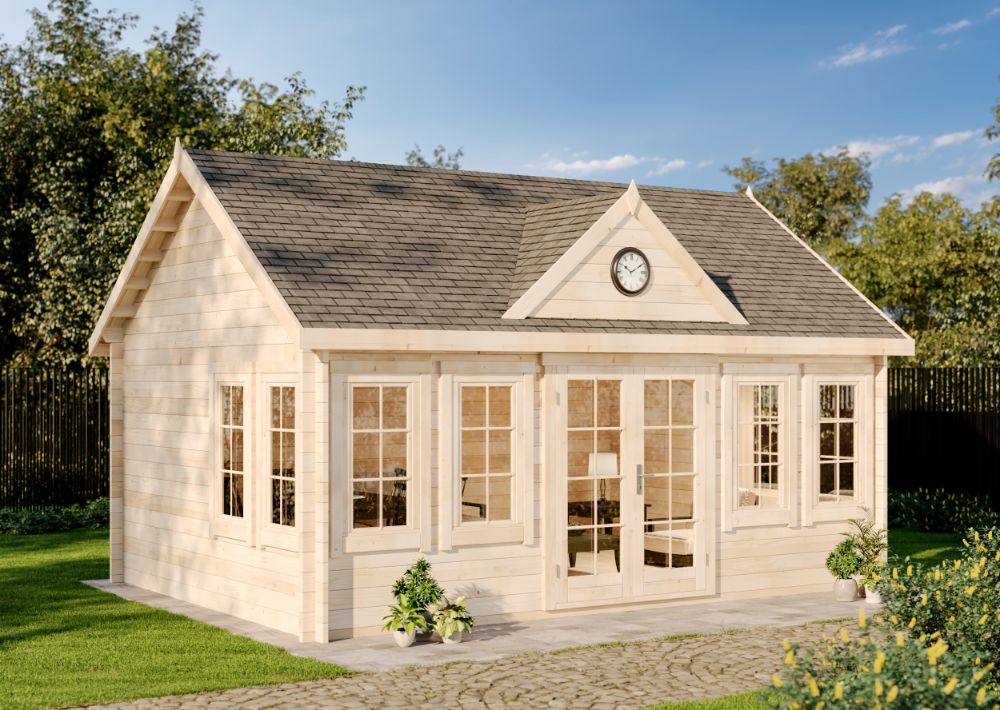 Holz-Gartenhaus CLOCKHOUSE® XL 6x4m
