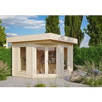 26% billiger ! Fjordholz Gartenhaus Modell Nora 44 A Modern 12m²