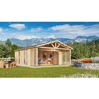 26% billiger ! Fjordholz Gartenhaus Alu Concept Arosa 44 C