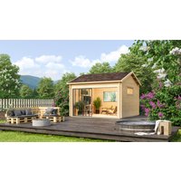 26% billiger ! Fjordholz Gartenhaus Alu Concept Jara 44 A 12m²